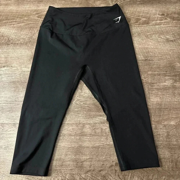 Gymshark Training Cropped Leggings Stretch Activewear size Small - Picture 1 of 5